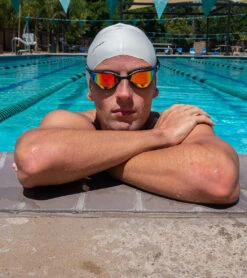 FINIS Hayden Mirror Goggles -Daily Swim Wear 8642125889704 orangemirrorblack 5a