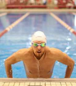 FINIS Hayden Mirror Goggles -Daily Swim Wear 8642125889704 orangemirrorgreen 4a