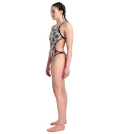 Arena Women's Rulebreaker Hooked Rev One Piece Swimsuit -Daily Swim Wear 8642147811496 martinicablackmulti 3a