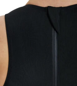 Arena Women's Solid Water Polo Suit -Daily Swim Wear 8642169372840 blackwhite 5a