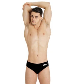 Arena Men's Solid Water Polo Brief Swimsuit 39 Arena Men's Solid Water Polo Brief Swimsuit -Daily Swim Wear 8642169503912 blackwhite