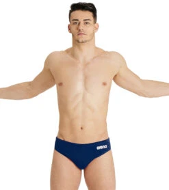 Arena Men's Solid Water Polo Brief Swimsuit 32 Arena Men's Solid Water Polo Brief Swimsuit -Daily Swim Wear 8642169503912 navywhite