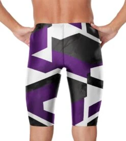 Speedo Men's Glimmer Jammer Swimsuit 34 Speedo Men's Glimmer Jammer Swimsuit -Daily Swim Wear 8642336391336 speedopurple 3a