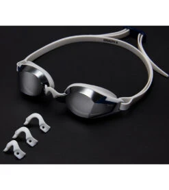 TYR Stealth-X Mirrored Racing Goggle -Daily Swim Wear 8642437841064 silverwhitewhite 5a