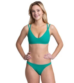 JOLYN Women's Solid Kelia Bikini Bottom -Daily Swim Wear 8642550530216 monstera 3a