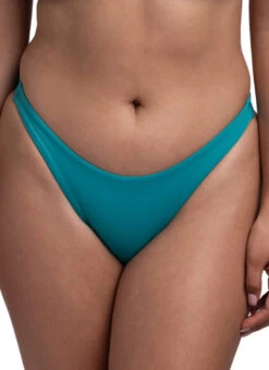 JOLYN Women's Solid Kelia Bikini Bottom -Daily Swim Wear 8642550530216 palm