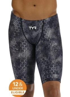 TYR Men's Akurra Thresher Short Jammer Tech Suit Swimsuit -Daily Swim Wear 8642627076264 black 1a