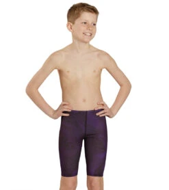 Sporti HydroLast Sonar Waves Jammer Swimsuit (22-40) -Daily Swim Wear 8642651553960 purple 1a y