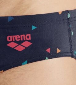 Arena Men's Drew Kibler Geometric Lions Brief Swimsuit -Daily Swim Wear 8642906751144 geometriclions 4a