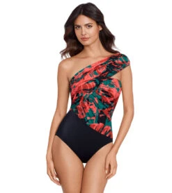 Magicsuit By Miraclesuit Women's Livin Lush Colorblock Goddess One Piece Swimsuit 14 Magicsuit By Miraclesuit Women's Livin Lush Colorblock Goddess One Piece Swimsuit -Daily Swim Wear 8642913075368 blackmulti
