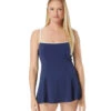 Beach House Women's Pique Solids Princess Seam Swim Dress -Daily Swim Wear 8642955083944 admiral 1a