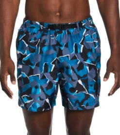 Nike Men's Shred Voyage Cargo Swim Trunks -Daily Swim Wear 8643037593768 bluelightning 1a