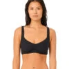 Rip Curl Women's Premium Surf E Bikini Top 2 Rip Curl Women's Premium Surf E Bikini Top -Daily Swim Wear 8644106420392 black 1a