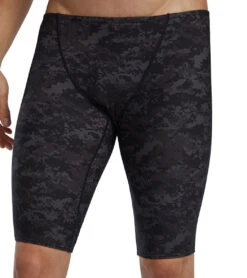 TYR Men's Pixel Camo Large Logo Jammer Swimsuit -Daily Swim Wear 8644242800808 charcoal 4a