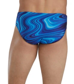 TYR Men's Vitality Durafast Elite Racer Brief Swimsuit 35 TYR Men's Vitality Durafast Elite Racer Brief Swimsuit -Daily Swim Wear 8644255088808 blue 2a