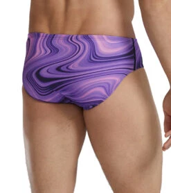 TYR Men's Vitality Durafast Elite Racer Brief Swimsuit 24 TYR Men's Vitality Durafast Elite Racer Brief Swimsuit -Daily Swim Wear 8644255088808 purple 3a
