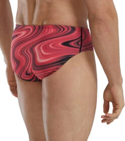 TYR Men's Vitality Durafast Elite Racer Brief Swimsuit 30 TYR Men's Vitality Durafast Elite Racer Brief Swimsuit -Daily Swim Wear 8644255088808 red 3a