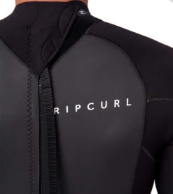 Rip Curl Men's 2mm Omega Back Zip Short Sleeve Springsuit Wetsuit -Daily Swim Wear 8645669126312 black 4a