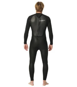 Rip Curl Men's 43mm Omega Back Zip Steamer Fullsuit Wetsuit -Daily Swim Wear 8645670600872 black 3a