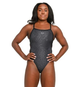 Arena Women's Simone Manuel Panther Challenge Back One Piece Swimsuit