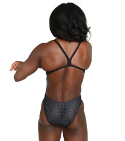 Arena Women's Simone Manuel Panther Challenge Back One Piece Swimsuit -Daily Swim Wear 8645700157608 panther 3a