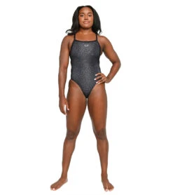 Arena Women's Simone Manuel Panther Challenge Back One Piece Swimsuit -Daily Swim Wear 8645700157608 panther 4a