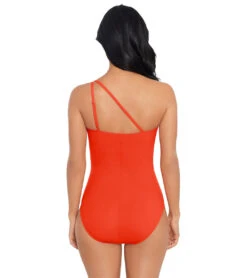 Magicsuit By Miraclesuit Women's Hyper Link Charlize One Piece Swimsuit -Daily Swim Wear 8645722865832 persimmon 3a