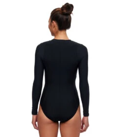 Next By Athena Women's Malibu Akela Zip One Piece Swimsuit 12 Next By Athena Women's Malibu Akela Zip One Piece Swimsuit -Daily Swim Wear 8645771493544 black 3a