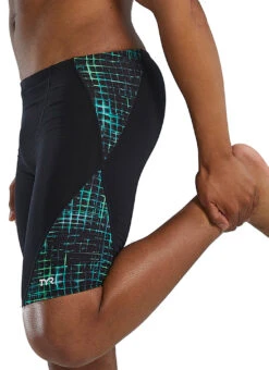 TYR Men's Atrix Blade Splice Jammer Swimsuit -Daily Swim Wear 8645915050152 green 4a