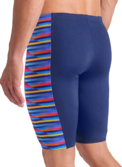 Arena Men's Racing Stripe Jammer Swimsuit 30 Arena Men's Racing Stripe Jammer Swimsuit -Daily Swim Wear 8646820561064 navymulti 5a
