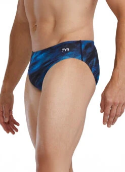 TYR Men's Soren Durafast Elite Brief Swimsuit -Daily Swim Wear 8646899007656 blue 4a