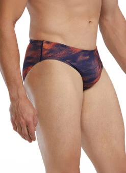 TYR Men's Soren Durafast Elite Brief Swimsuit -Daily Swim Wear 8646899007656 orange 3a