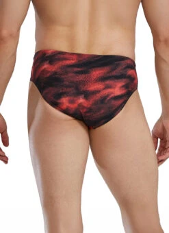 TYR Men's Soren Durafast Elite Brief Swimsuit -Daily Swim Wear 8646899007656 red 4a