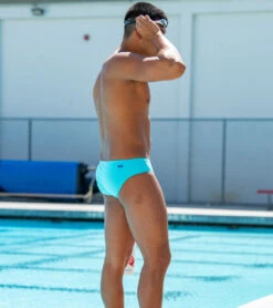 JOLYN Men's Brolyn Solid Brief Swimsuit -Daily Swim Wear 8647340490920 hawaiiblue 6a