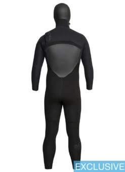 Xcel Men's Drylock 6/5MM Hooded Fullsuit Wetsuit 14 Xcel Men's Drylock 6/5MM Hooded Fullsuit Wetsuit -Daily Swim Wear 8647522910376 black 3a