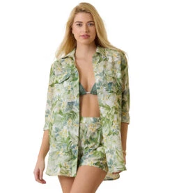 Tommy Bahama Women's Paradise Fronds Boyfriend Cover Up Shirt 19 Tommy Bahama Women's Paradise Fronds Boyfriend Cover Up Shirt -Daily Swim Wear 8647714734248 2t