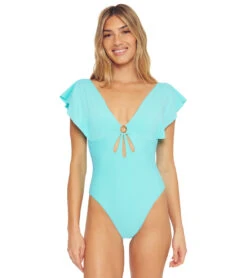Trina Turk Women's Monaco Flutter One Piece Swimsuit