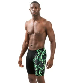 Dolfin Men's Reliance Vapor Print Spliced Jammer Swimsuit -Daily Swim Wear 8648169685160 vaporgreen
