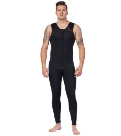 Level Six Men's Farmer John Front Zip Long John Neoprene Wetsuit -Daily Swim Wear 8648191836328 2t