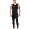 Level Six Men's Farmer John Front Zip Long John Neoprene Wetsuit -Daily Swim Wear 8648191836328 black 1a