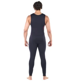 Level Six Men's Farmer John Front Zip Long John Neoprene Wetsuit -Daily Swim Wear 8648191836328 black 3a