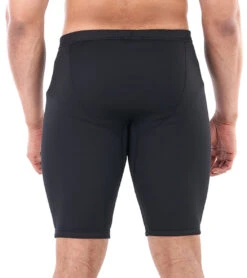 Level Six Men's 0.5MM Lunch Box Neoprene Wetsuit Short -Daily Swim Wear 8648381792424 black 3a