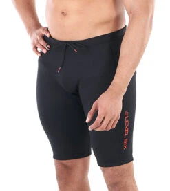 Level Six Men's 0.5MM Lunch Box Neoprene Wetsuit Short -Daily Swim Wear 8648381792424 black 4a