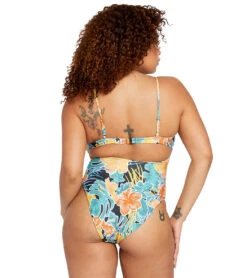 Volcom Women's Take It Easy One Piece Swimsuit -Daily Swim Wear 8648557363368 multi 6a