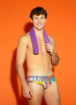 Sporti Groovy Zodiac Libra Brief Swimsuit (26-40) -Daily Swim Wear 8648943534248 libra