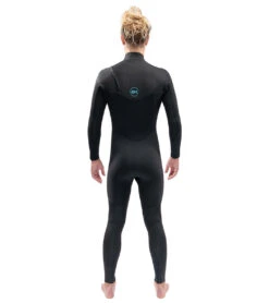 Dakine Men's 3/2mm Mission Chest Zip Fullsuit Wetsuit -Daily Swim Wear 8648982790312 black 3a