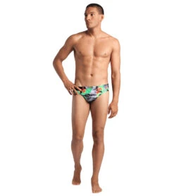 Arena Men's Imaginary Brief Swimsuit -Daily Swim Wear 8650653368488 blackmulti 3a