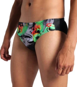 Arena Men's Imaginary Brief Swimsuit -Daily Swim Wear 8650653368488 blackmulti 4a
