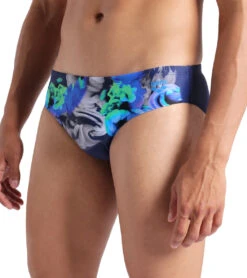 Arena Men's Imaginary Brief Swimsuit -Daily Swim Wear 8650653368488 navymulti 4a