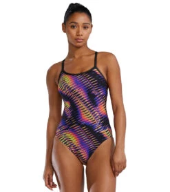 TYR Women's Evolved Crosscut Tieback One Piece Swimsuit -Daily Swim Wear 8650698817704 2t